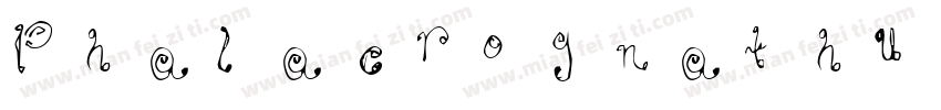 Phalacrognathus mulleri字体转换